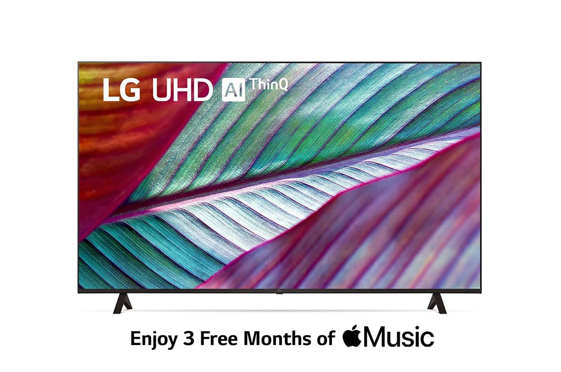 LG تلفاز UR78 الذكي فائق الوضوح من LG مقاس 65 بوصة بدقة 4K لعام 2023, منظر أمامي لتلفاز فائق الوضوح من LG, 65UR78006LL