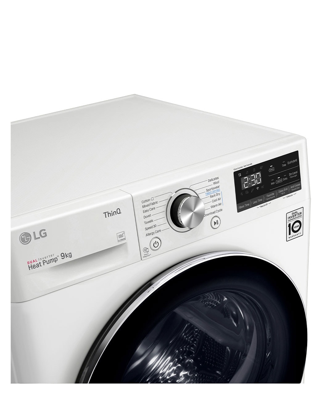 LG نشافة  توفير الطاقة بالمضخة الحرارية 9كغم لون أبيض, التفاصيل 3, RC10V7WDK