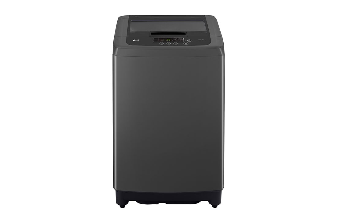 LG غسالة LG ذات تحميل علوي سعة 13 كجم، بتقنية Smart Inverter, Front view, T1385NEHT2