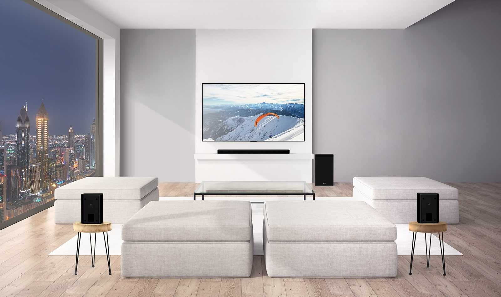 LG SP8A, 440W, 3.1.2ch with Meridian & Dolby Atmos® Soundbar | LG Levant