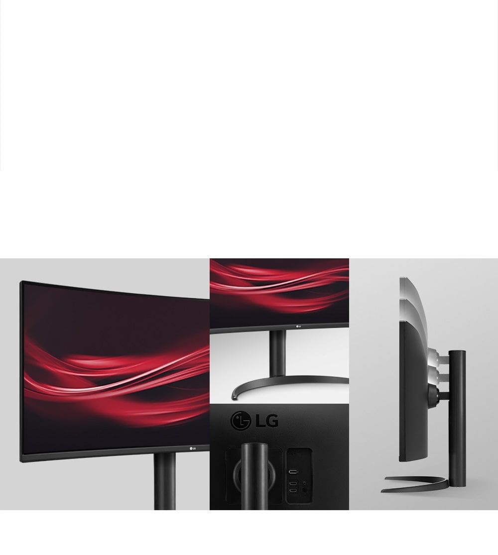 LG 34'' Curved UltraWide QHD HDR FreeSync™ Premium Monitor with 