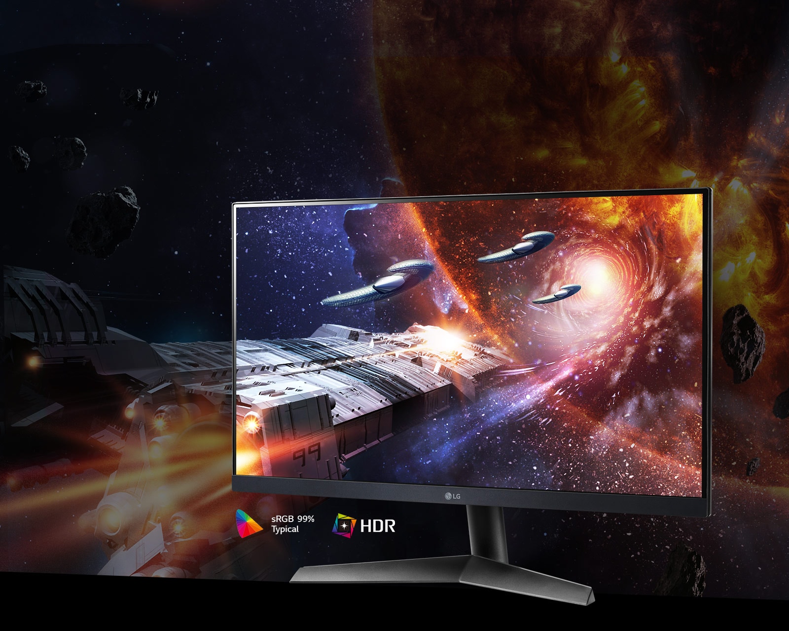 23.8” UltraGear™ Full HD IPS 1ms (GtG) Gaming Monitor