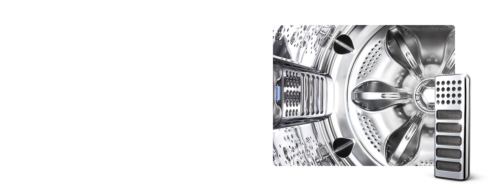 Full Stainless Steel Tub & Lint Filter<br>1
