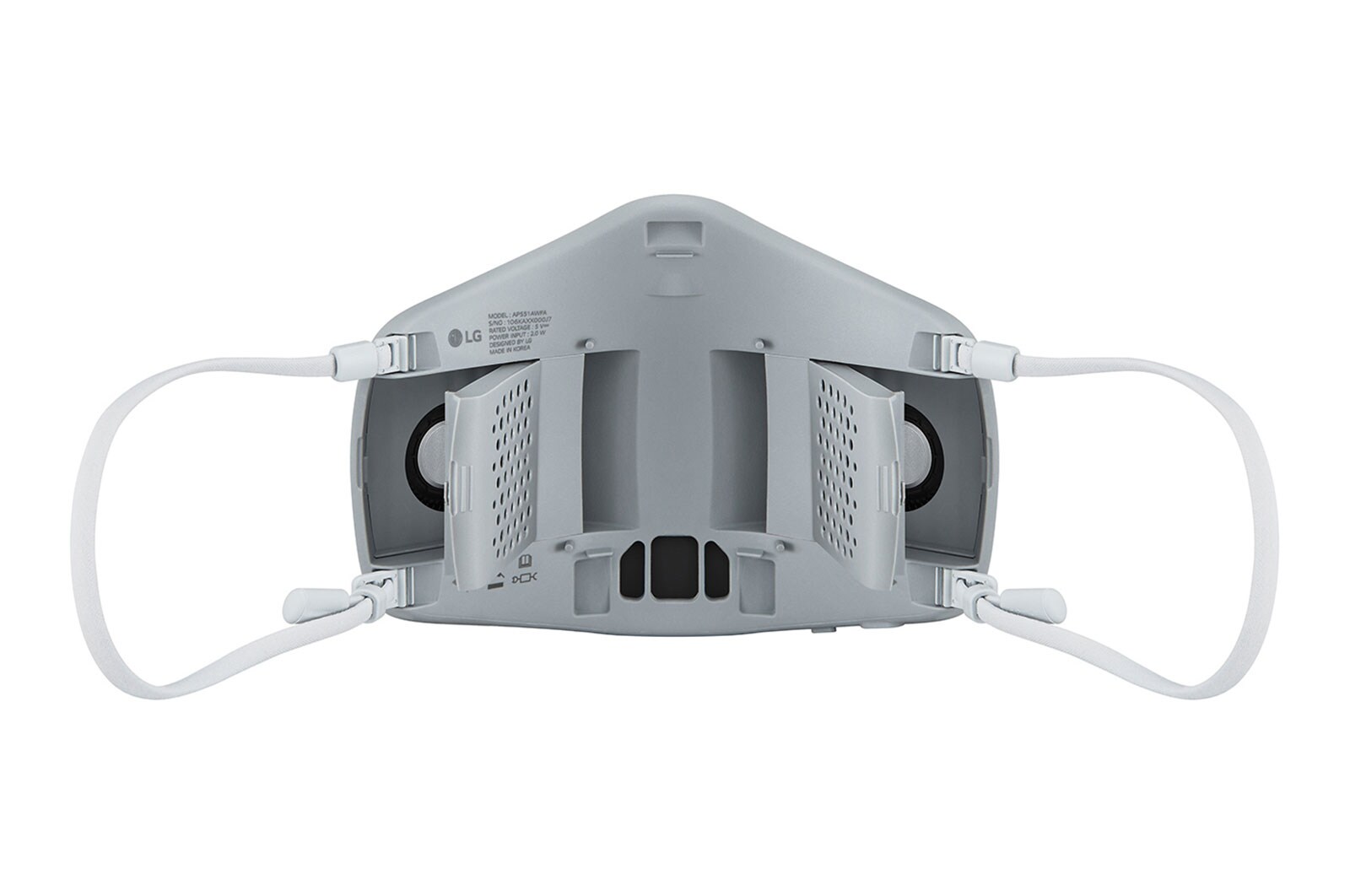 LG PuriCare™ Wearable Air Purifier, view of rear fan, AP551AWFA