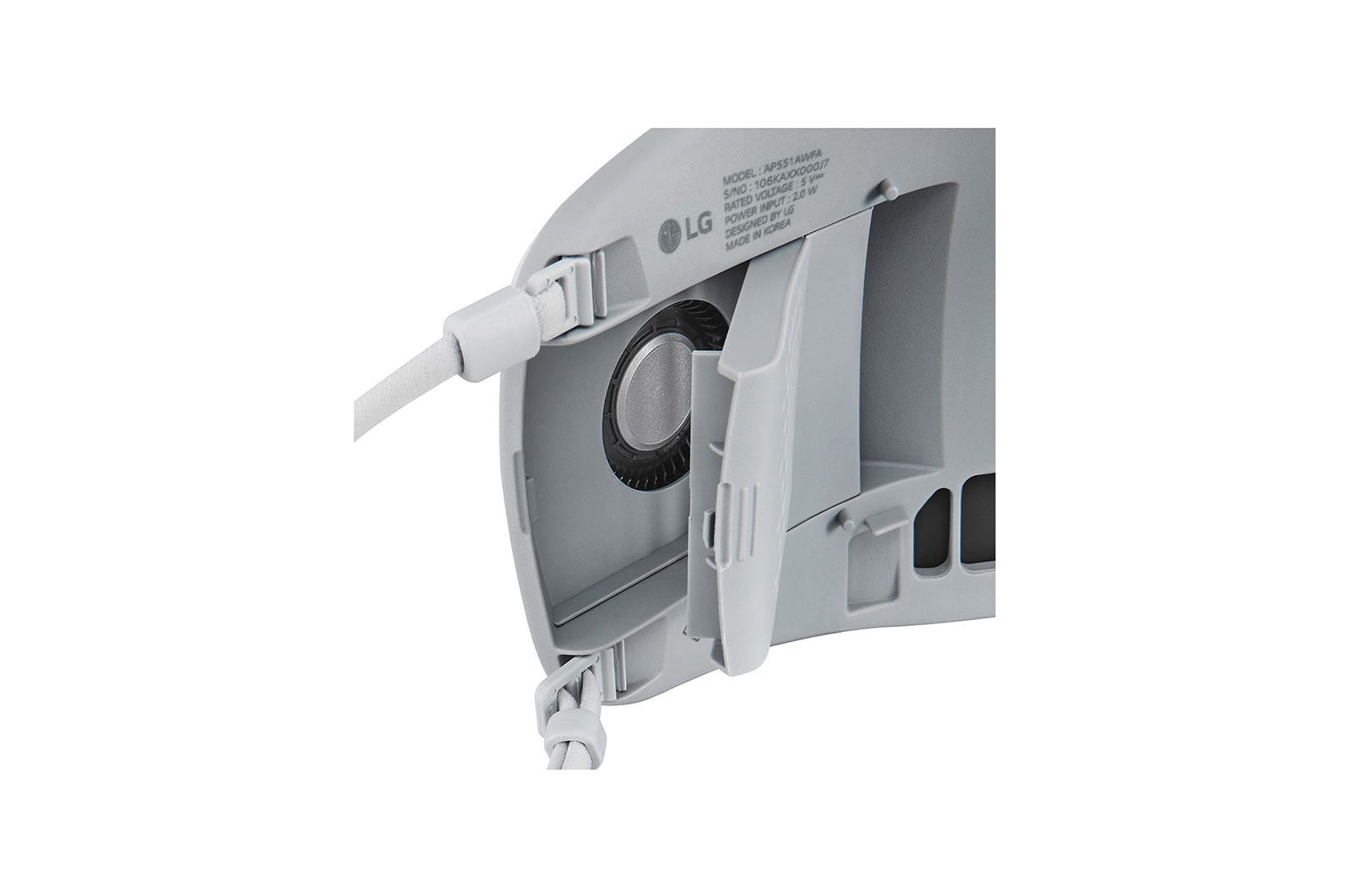 LG PuriCare™ Wearable Air Purifier, close-up view of fan, AP551AWFA