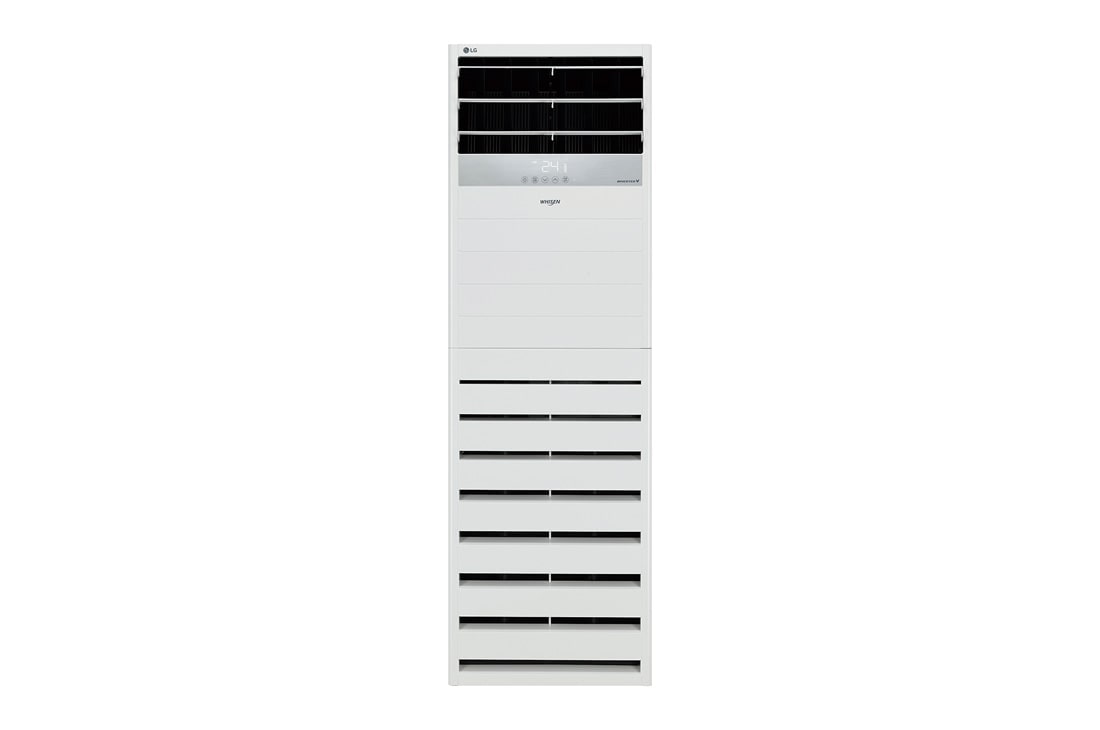 LG PAC_Inverter Heat Pump, PAC_Inverter Heat Pump_N (1Φ), 36kBtu, LG Floor Standing is a tall rectangular shape and has air outlets with filter on the top and bottom., APNW36GT3E5 ANWGKSN + APUW36GT3E5 ANWGKSN