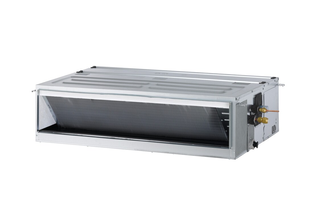 LG Ceiling Concealed Duct, Duct_Inverter_H/P (1Φ), 60kBtu, LG Ceiling Concealed Duct is a gray rectangular parallelepiped with some air inlets on the right side and an air outlet vent on the front., ABNW60GM3S2 ANWGMEA + ABUW60GM3S2 ANWGMEA