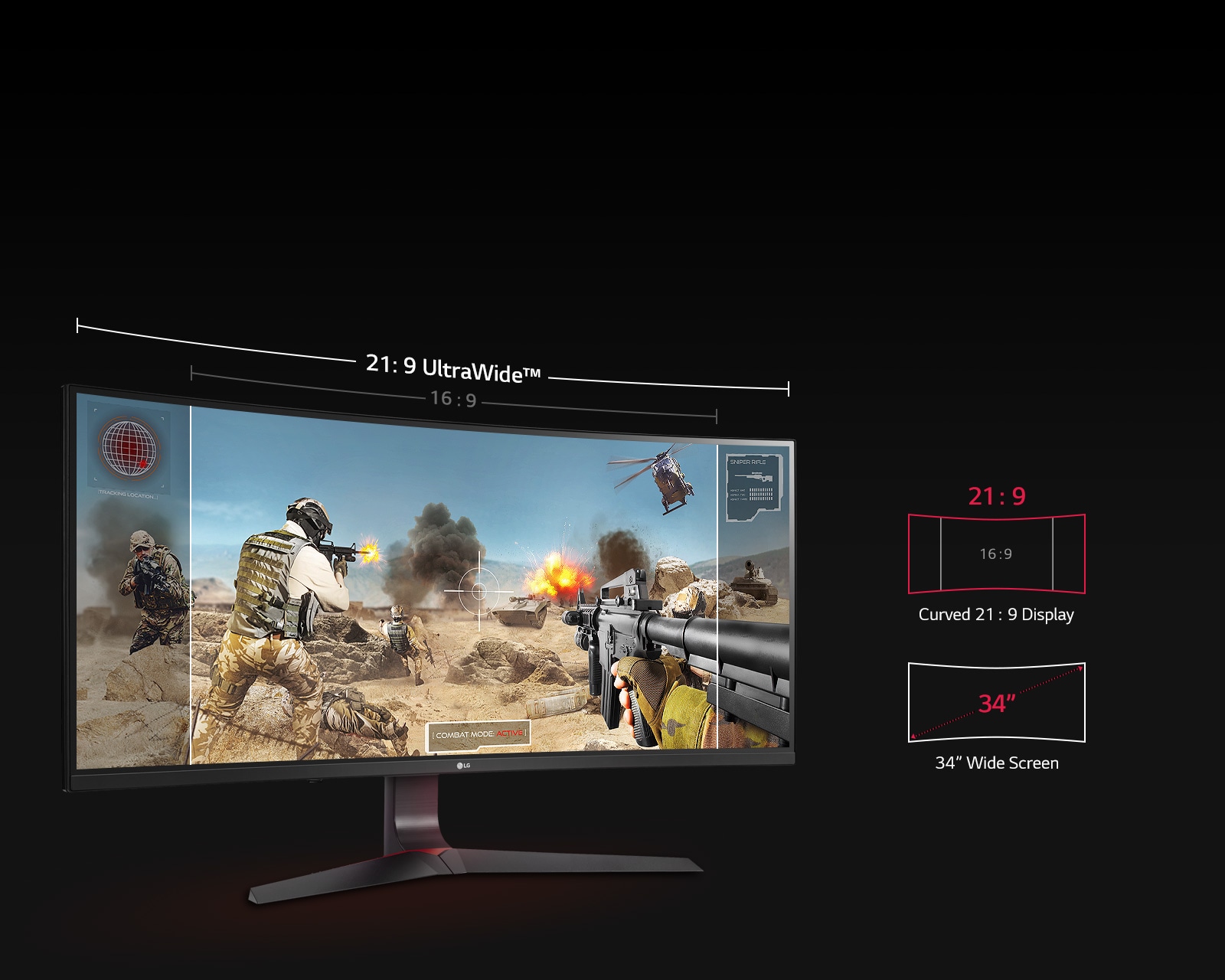Ultra Wide Gaming Monitor | 34GL750-B | LG levant