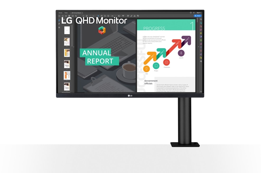 27'' QHD Ergo IPS Monitor with USB Type-C™