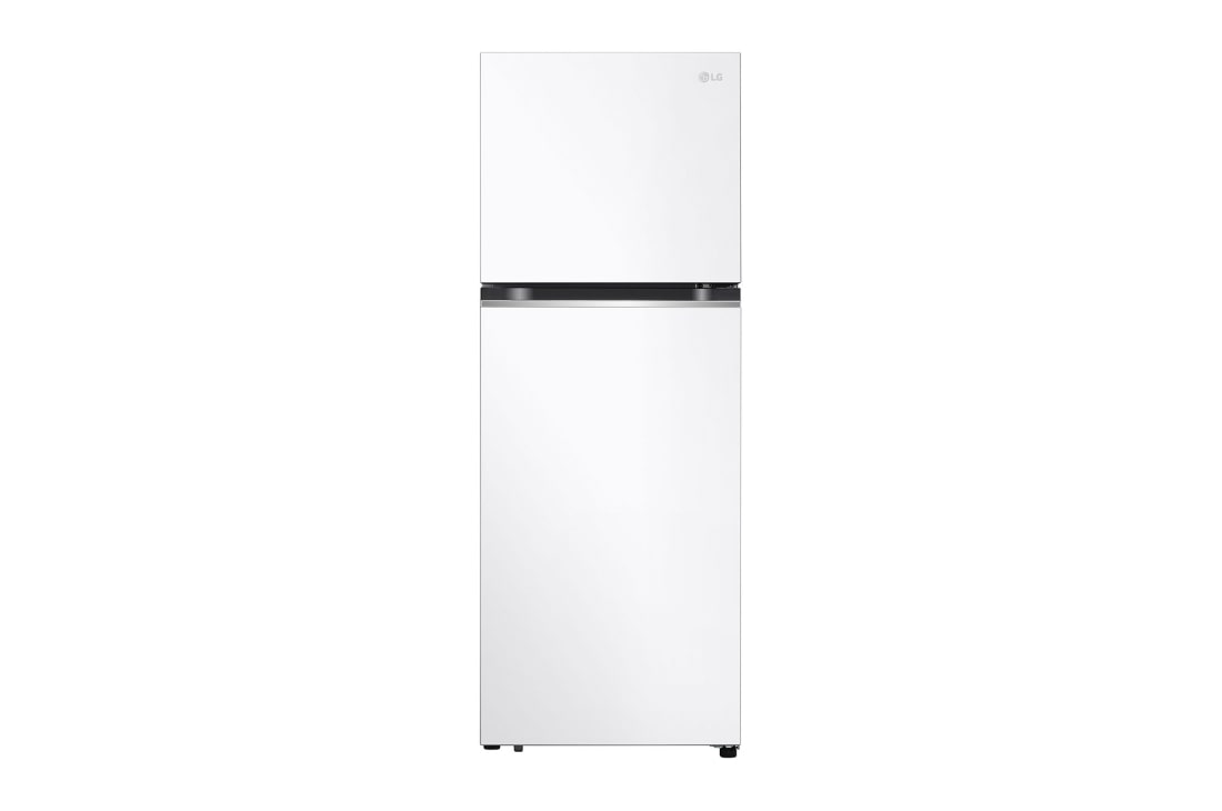 LG Top Freezer Refregirator , 315L White Color,Linear Cooling+™, Smart Inverter, front view, GNB-482GVWP