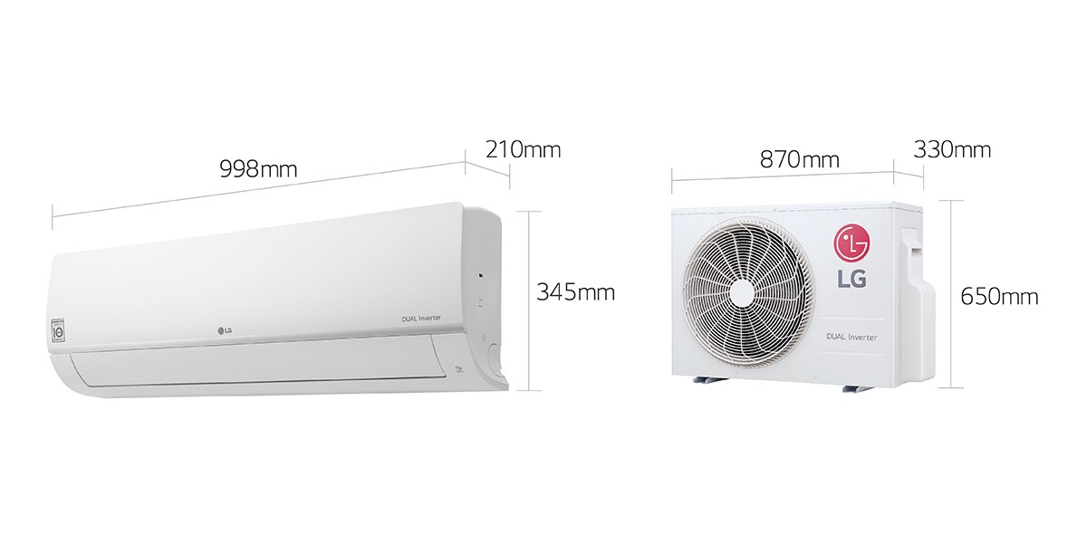 2.5 hp aircon dimension