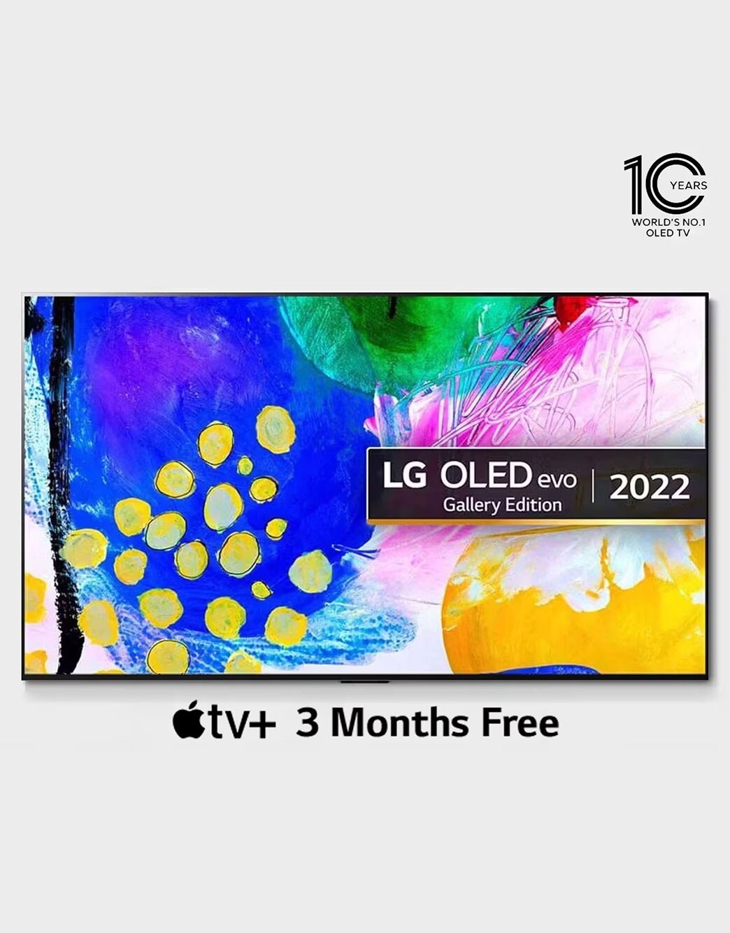 LG OLED evo TV 65 Inch G2 Series, Gallery Design, flush-fit wall mount ...