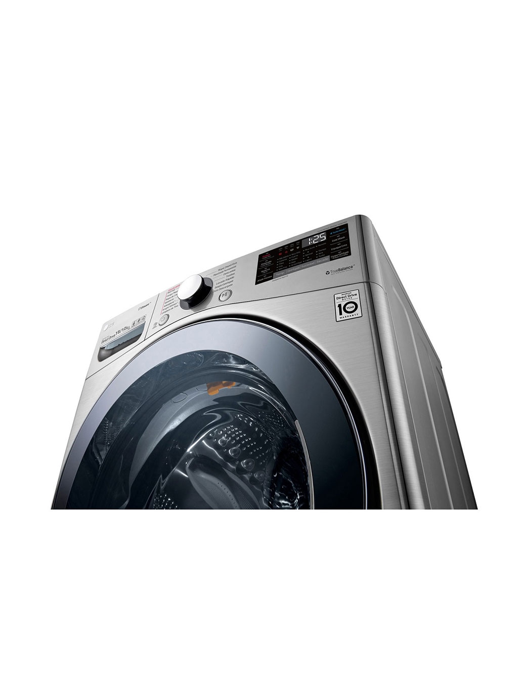 Washer &amp; Dryer WDV1901SRV |Front Load 18 to 10 Kg | LG Levant