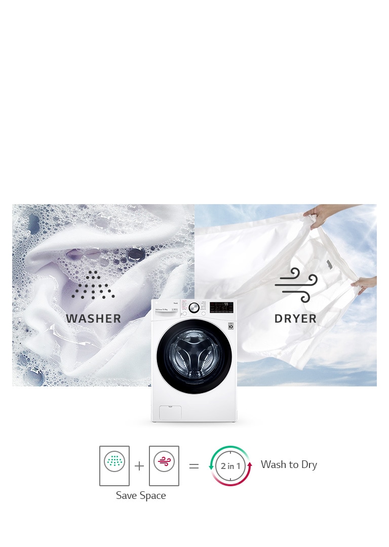 Washer Dryer Combo | WDL91H02PN | LG Levant