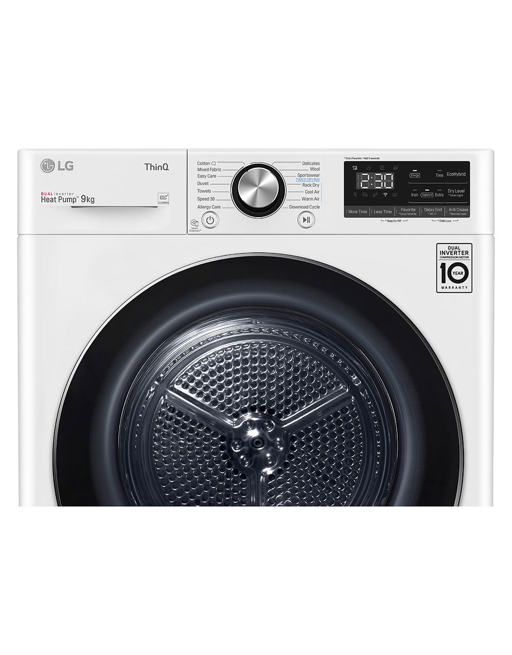 lg washing machine iron dry