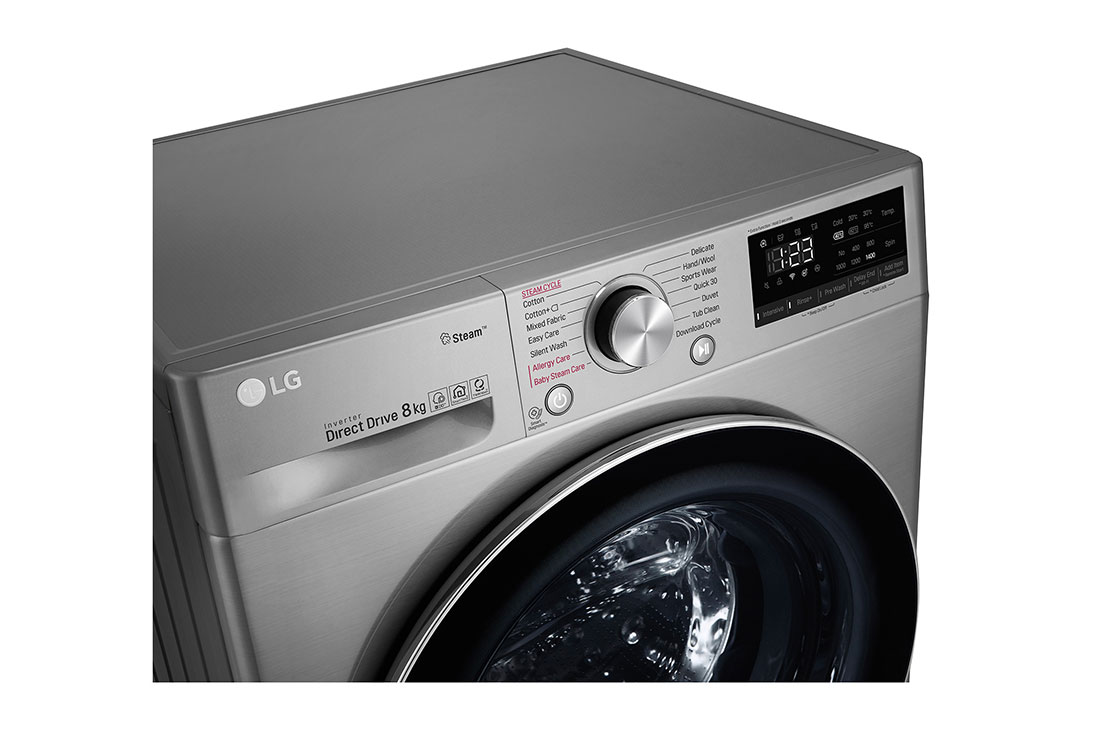 lg washing machine 8kg silver