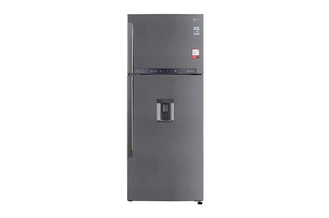 LG 437 Litres Smart Inverter, Water Dispenser, Door Cooling+™, LG ThinQ, Hygiene Fresh+™, Auto Smart Connect™, Front View, GL-B433PZI