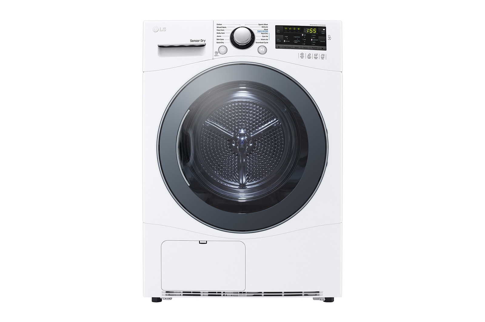 8KG Condenser Dryer with Smart Diagnosis in White | LG LK