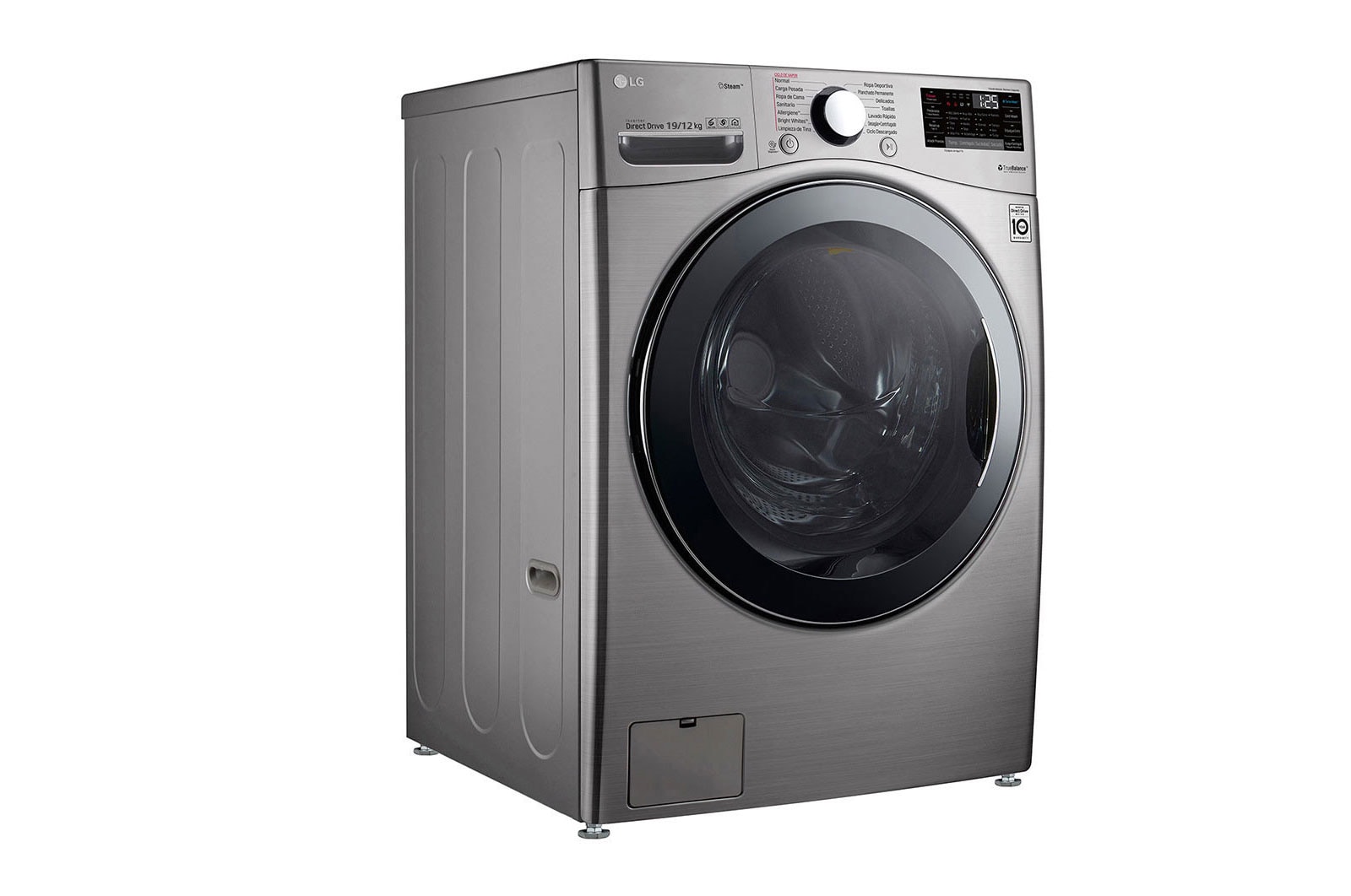 19/12KG TWINWash™ Front Load Washer Dryer in Silver | LG LK