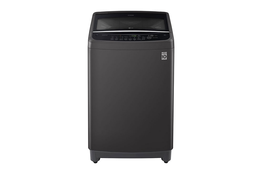 LG Smart Inverter Top Load Washing Machine, 11KG, Black, Front view, T2311VSAB