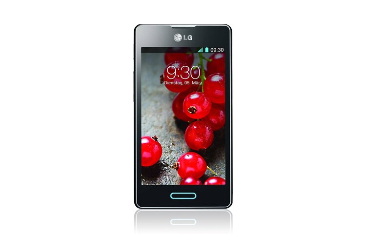 LG „LG Optimus L5 II“ Android išmanusis telefonas su 1 GHz procesoriumi ir 4'' IPS ekranu., E460