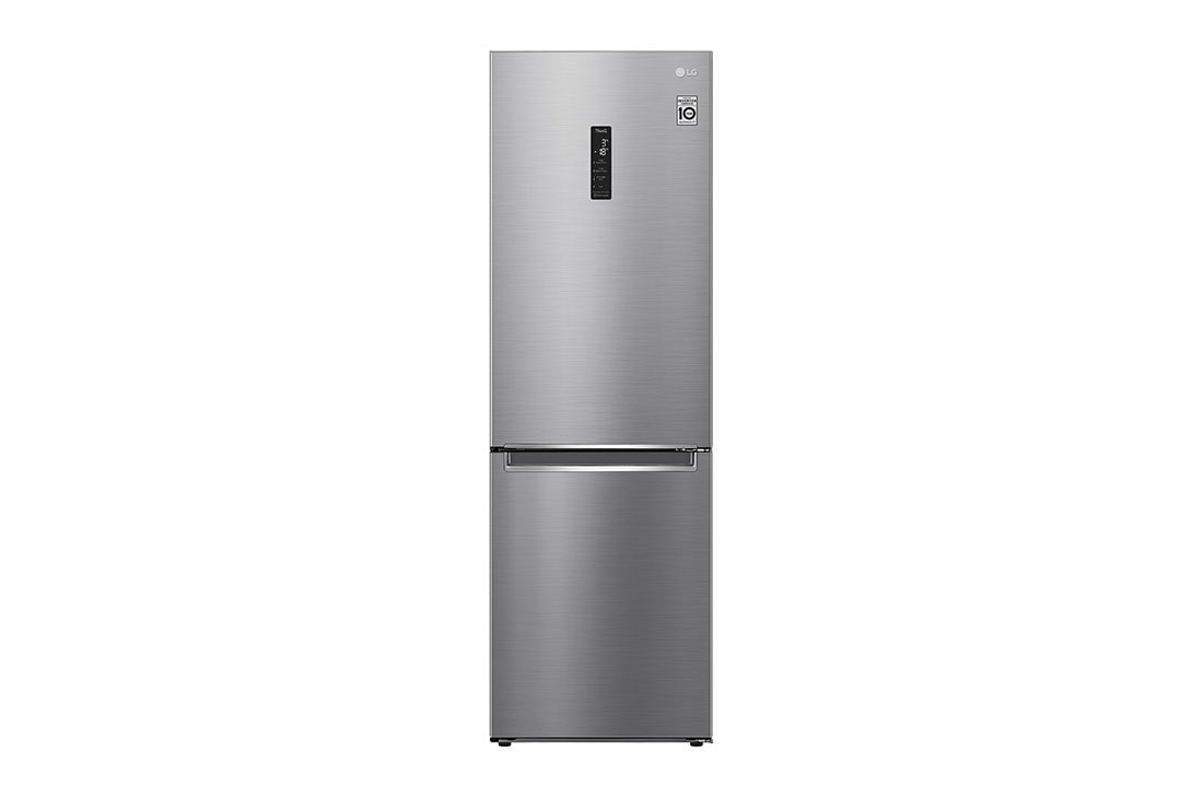 LG GBB7 serijos 341L pilnai bešerkšnis šaldytuvas, aukštis 186cm, Total No Frost, E klasės šaldytuvas, GBB71PZDMN