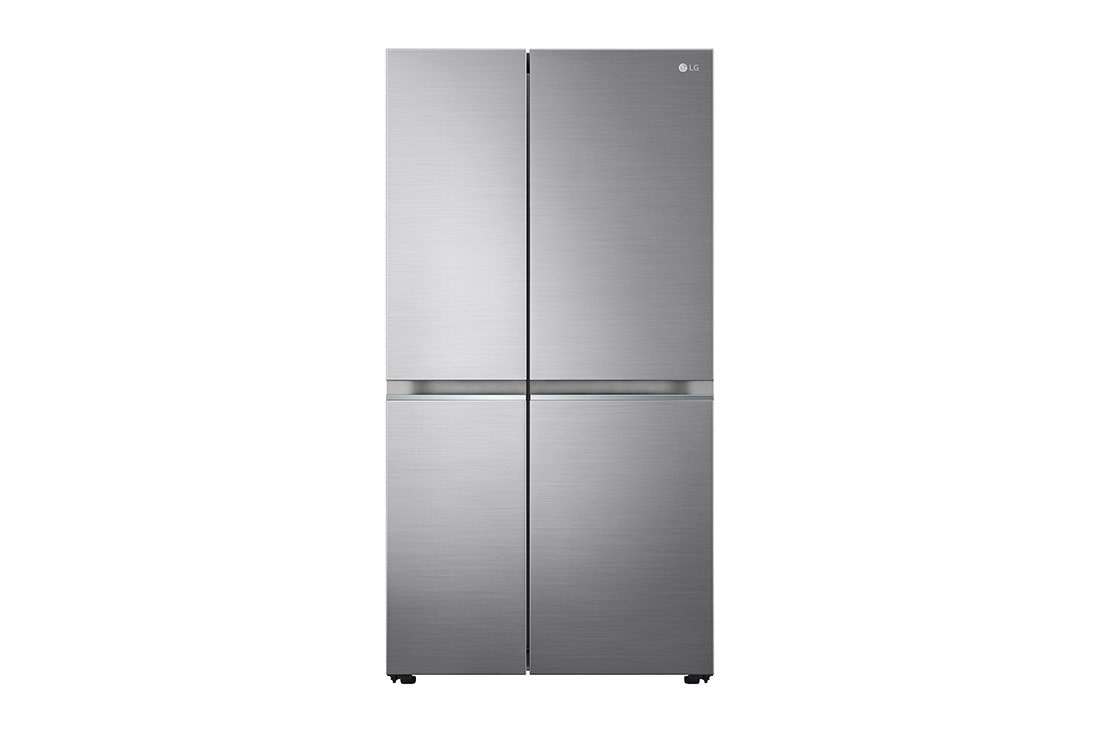 LG Side-by-Side šaldytuvas, plotis 91,3cm, 655L, aukščio 179cm, Total No Frost, vaizdas iÅ¡ priekio, GSBV70PZTM