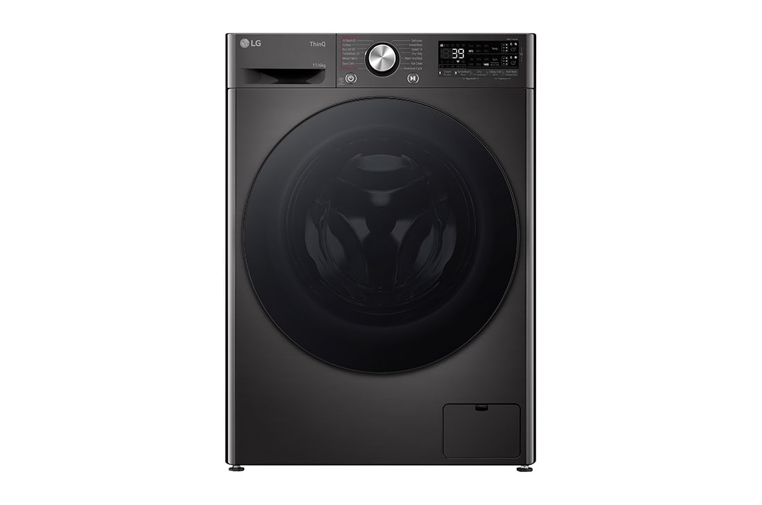LG V700 serijos 11,5kg skalbimo mašina su džiovykle, gylis 56,5cm, Front, F4DR711S2BA