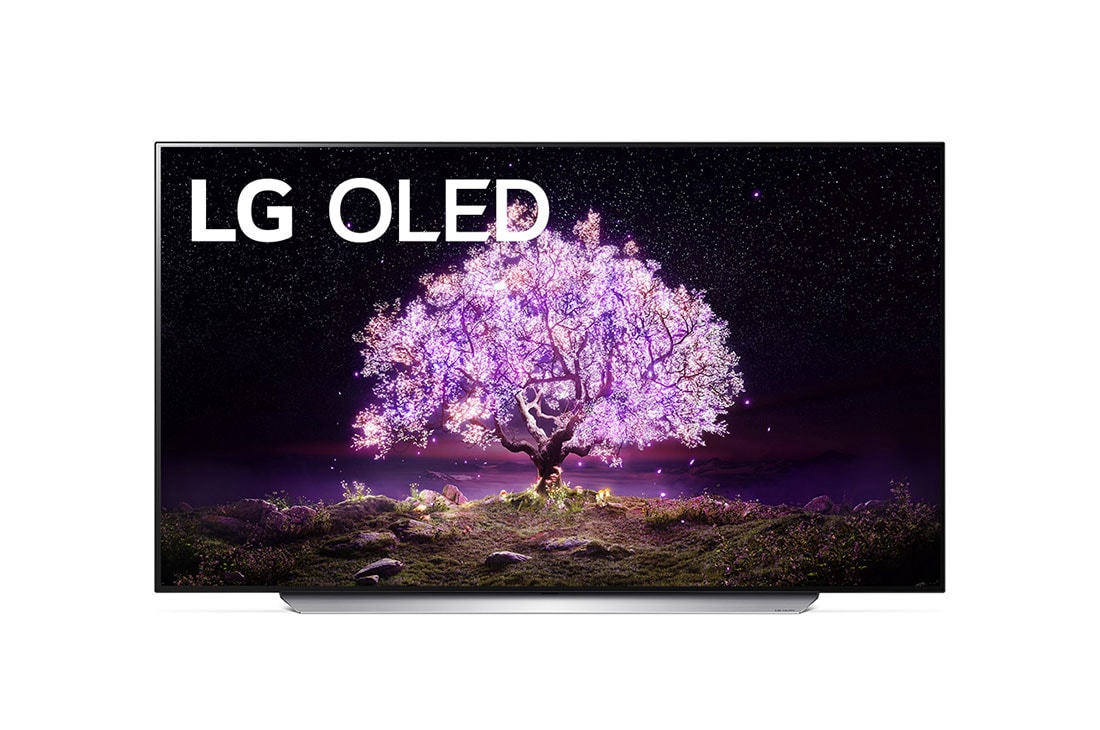 LG 65'' 4K OLED TV C1, vaizdas iš priekio, OLED65C16LA