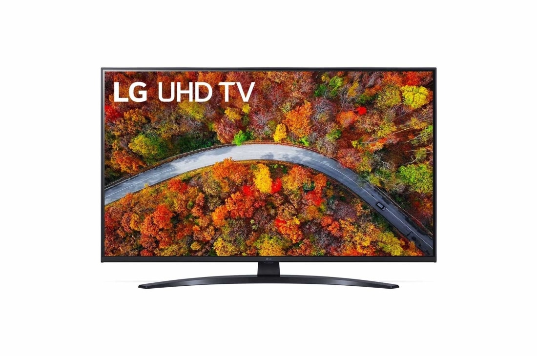 LG 43 colių UHD 4K televizorius 43UP8100, LG UHD TV vaizdas iš priekio, 43UP81006LA