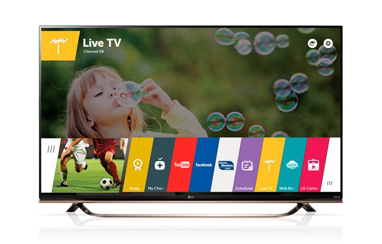 LG 55 colių „Ultra HD Color Prime“ televizorius su „WebOS 2.0“ ir „Harman/Kardon“ sukurtu garsu., 55UF8607