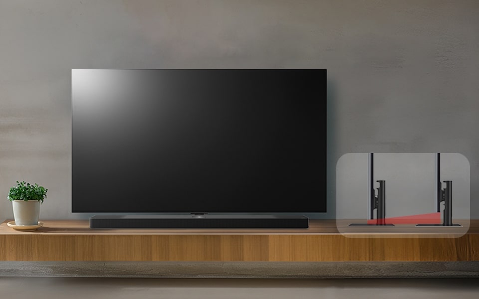 „LG“ OLED televizorių stendų dizainas