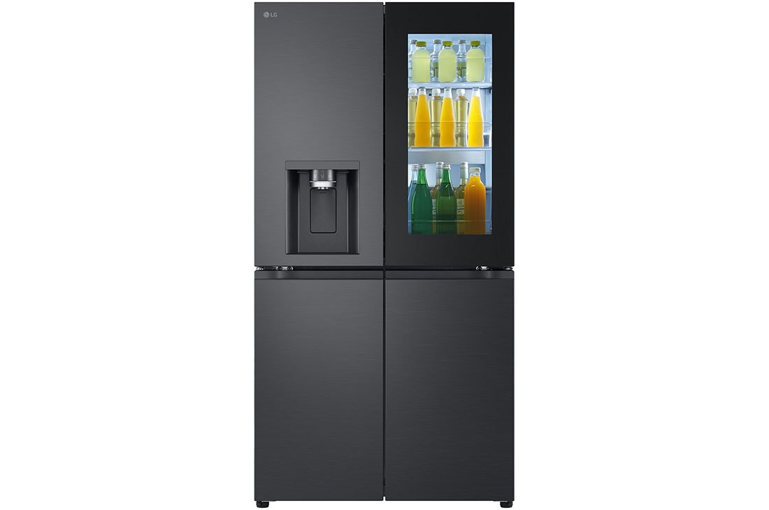 LG Side by side ledusskapis | InstaView | 638L | augstums 1.79m | platums 91.4cm | Melns |E klase| WiFi | DoorCooling | Total No Frost | GMG960EVJE, GMG960EVJE, GMG960EVJE