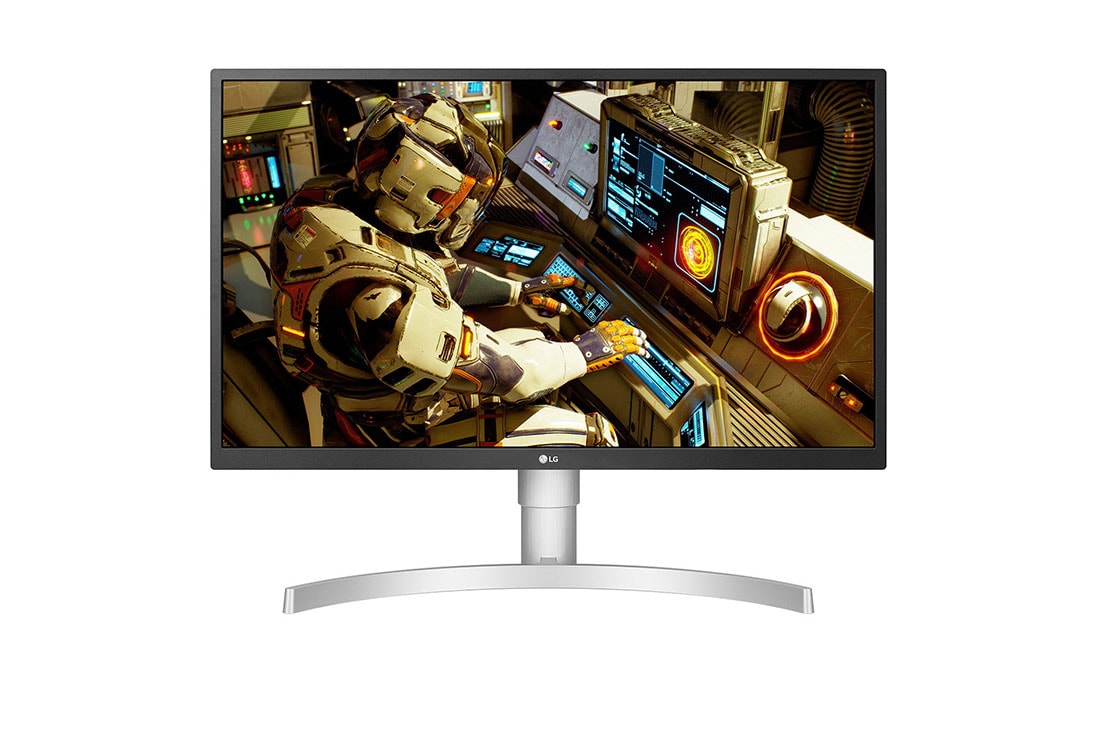 LG 27 collu UHD 4K monitors, Front View, 27UL550P-W