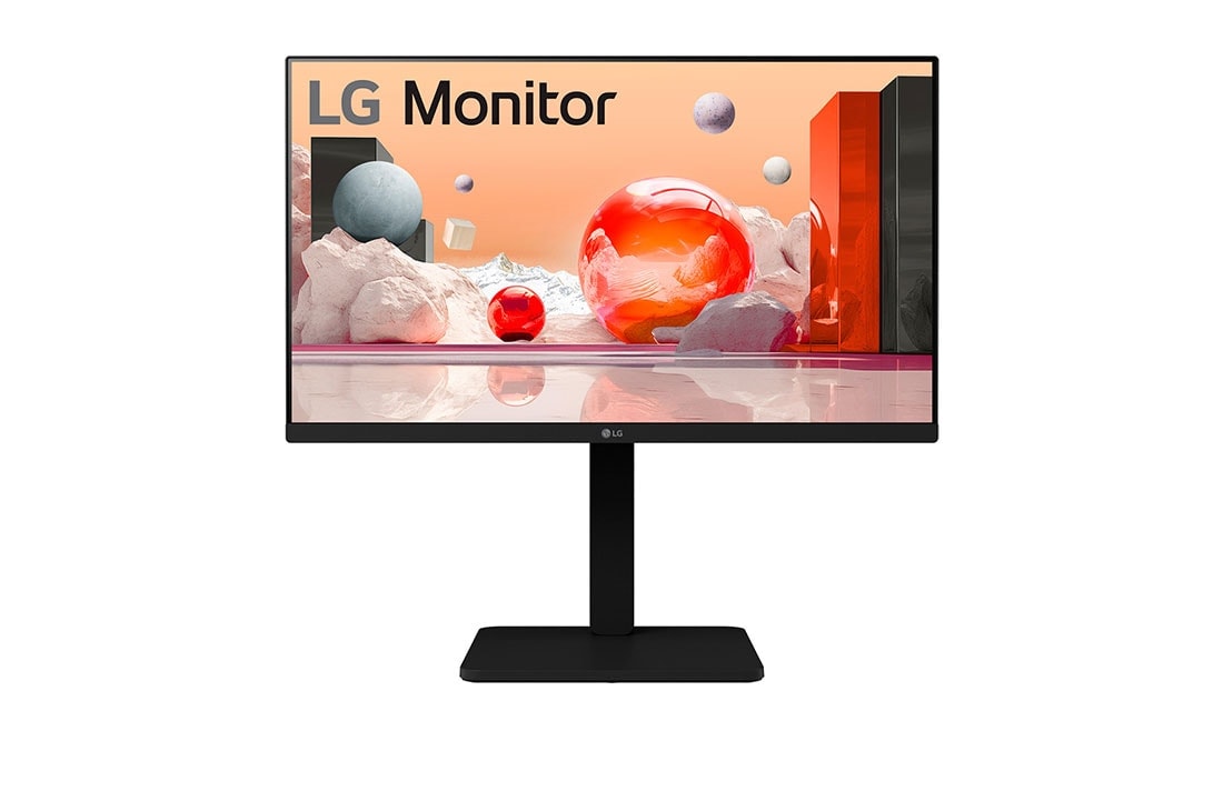 LG 24” Full HD IPS monitors, skats no priekšpuses, 24BA450-B