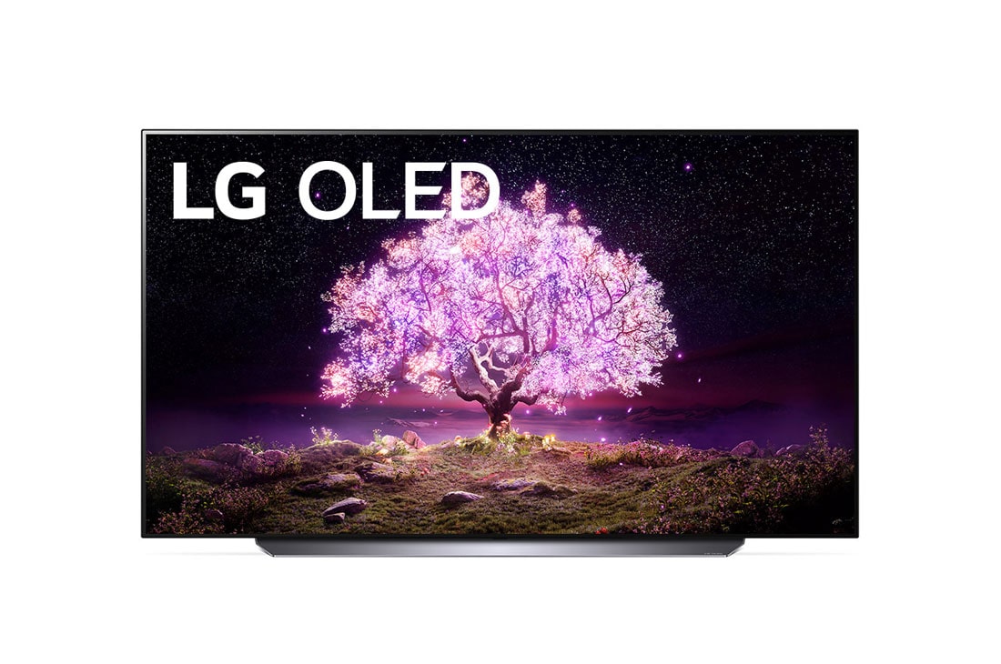 LG 77'' 4K OLED TV C1, skats no priekšpuses, OLED77C11LB