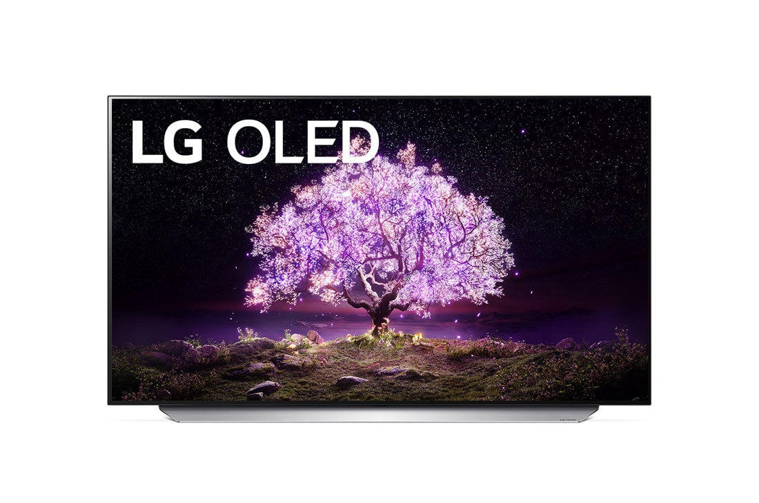 LG 55'' 4K OLED TV C1, skats no priekšpuses, OLED55C15LA