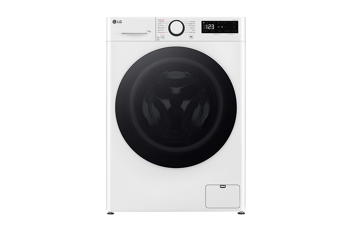 LG veļas mašīna 11kg | AIDD | R5 sērija A–10% | Dziļums 56.5 cm | Balta | Steam | F4WR511S0W, F4WR511S0W, F4WR511S0W