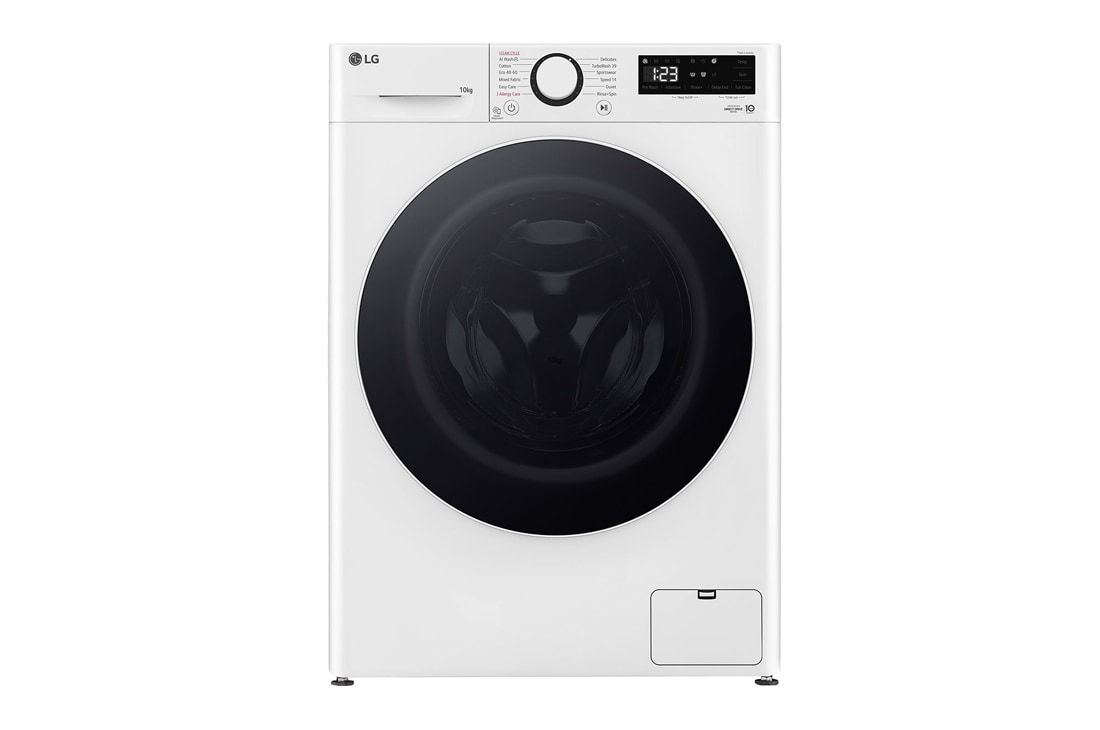 LG veļas mašīna 10kg | AIDD | R5 sērija A–10% | Dziļums 56.5 cm | Balta | Steam | F4WR510S0W, F4WR510S0W