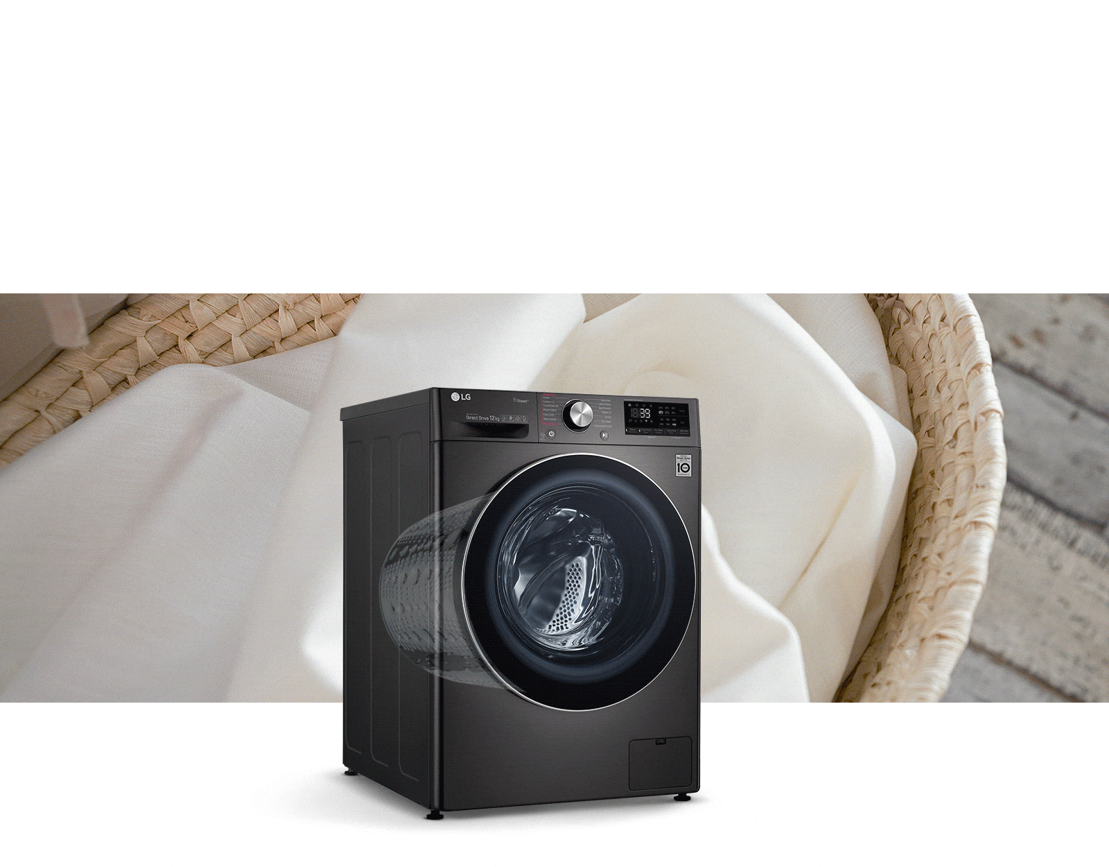 Machine A Laver automatique - LG - F0L2CRV2T2C - 20 Kg Wash/12Kg Dry - 6  Motion Direct Drive - ThinQ App - Argent - 6Mois - (Prix en fcfa)
