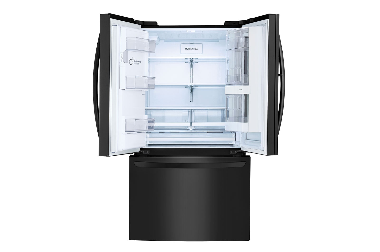 Refrigerador French Door LG Instaview Inteligente pies cúbicos Acero Negro con Despachador