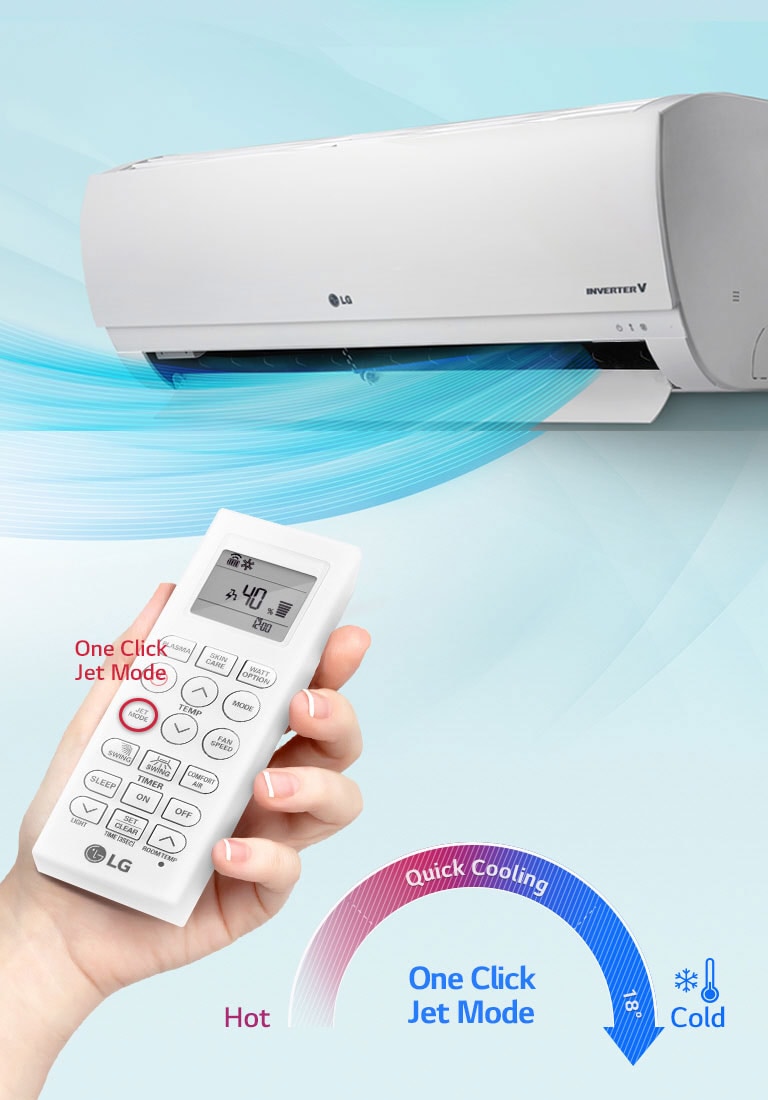 Lg aircon best sale jet mode