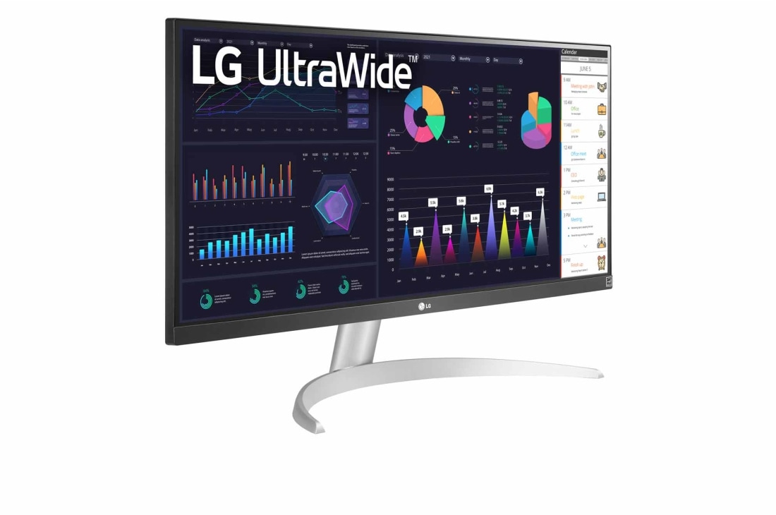  LG Monitor de computadora UltraWide FHD de 29 pulgadas  29WQ600-W, IPS con compatibilidad HDR 10, AMD FreeSync y USB Type-C,  blanco/plateado : Electrónica
