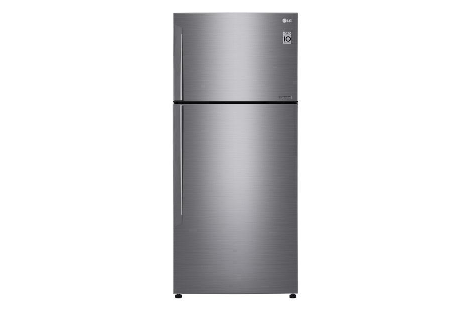 LG IEC Gross 516L Platinum Silver Top Freezer with Inverter Linear Compressor & DoorCooling+, GN-C602HLCU