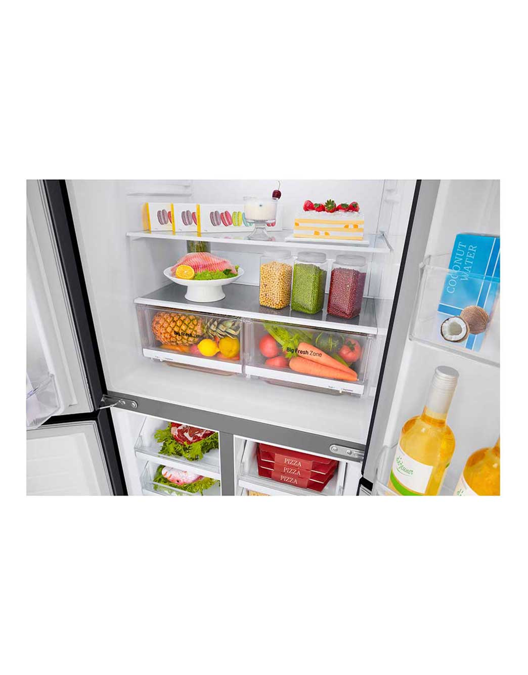 LG 594L Slim French Door Fridge in Matte Black Finish LG Malaysia