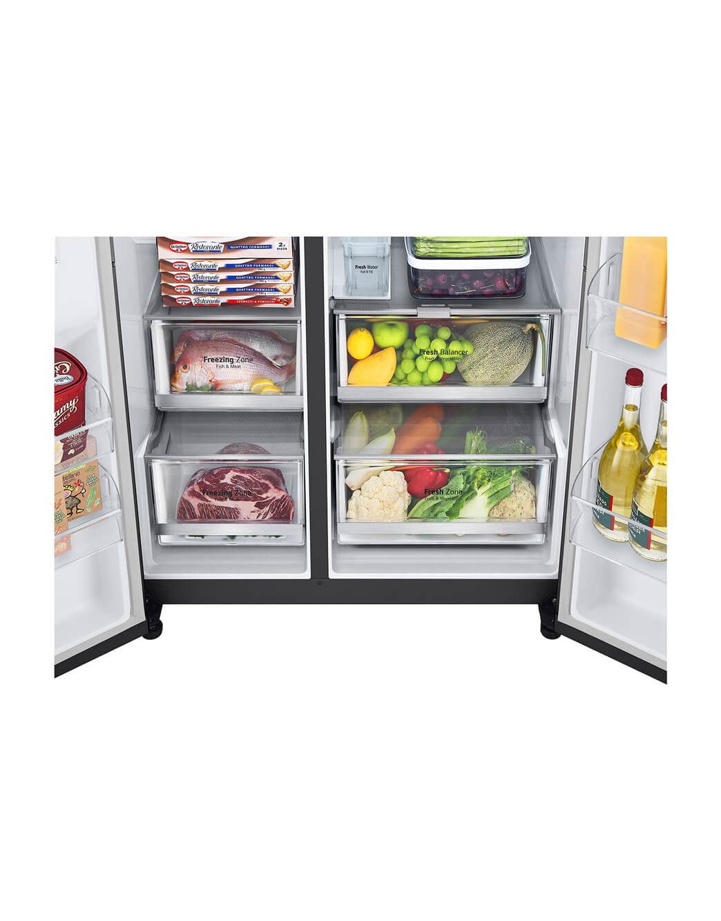 LG 674L Side-by-Side Fridge with Door-in-Door™ & UVnano® Water ...