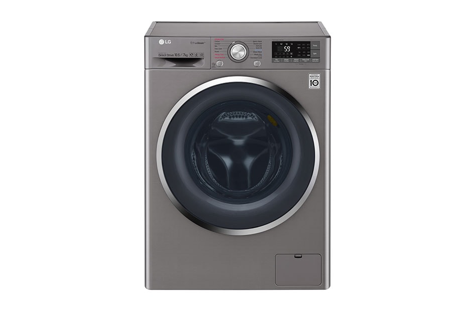 LG 10.5/7kg Front Load Washer Dryer with TrueSteam™, TWC1450H2E