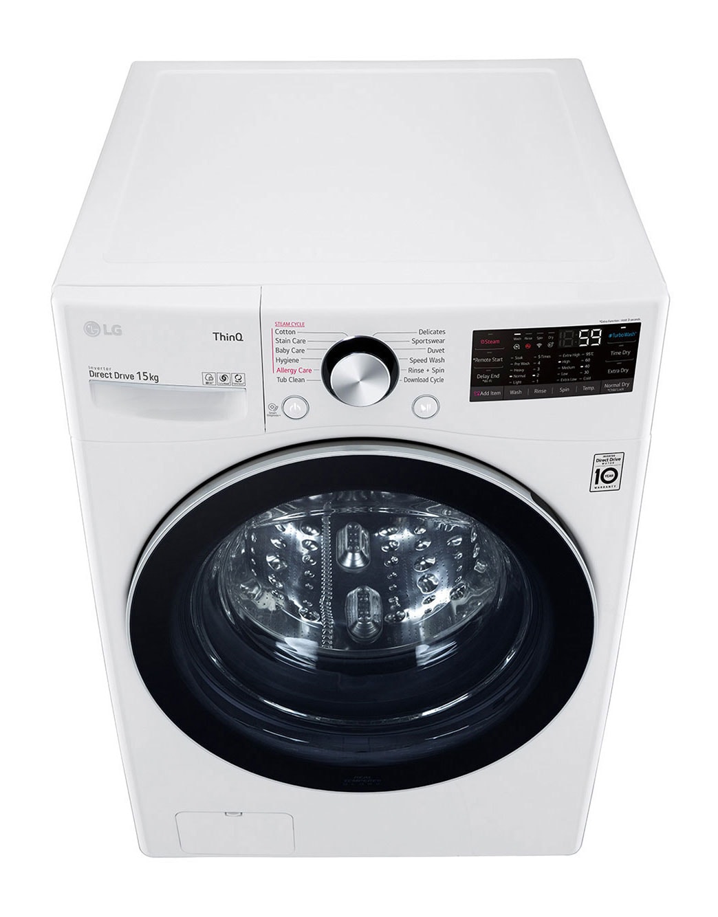 LG 15kg Washing Machine with AI Direct Drive™ and TurboWash™ | LG Malaysia