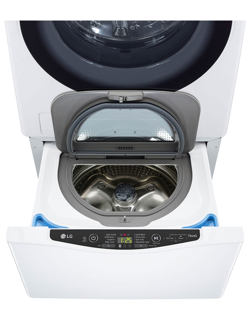 LG TWINWash Mini lavatrice Caricamento dall'alto 3,5 kg 700 Giri/min Bianco