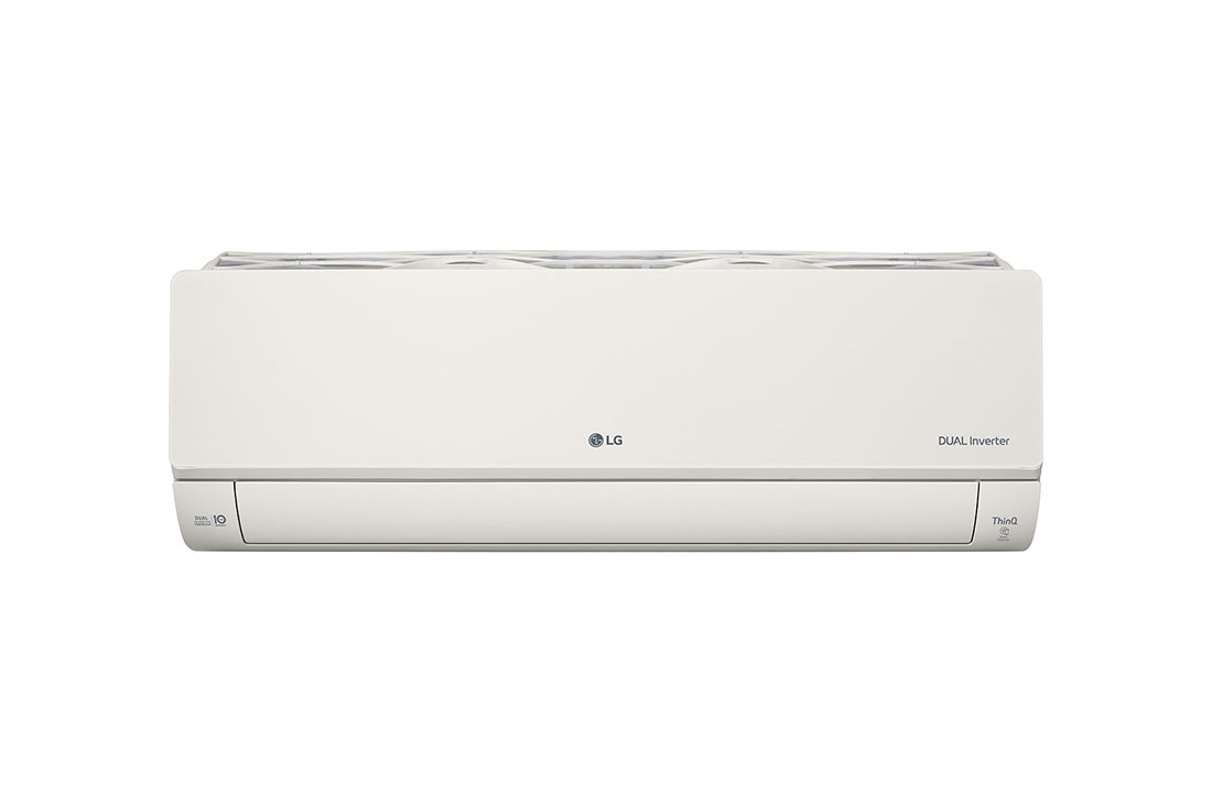 LG ARTCOOL Beige, 5.0kW, stijlvol beige design met DUAL Inverter en Uvnano™, Vooraanzicht, AB18BK